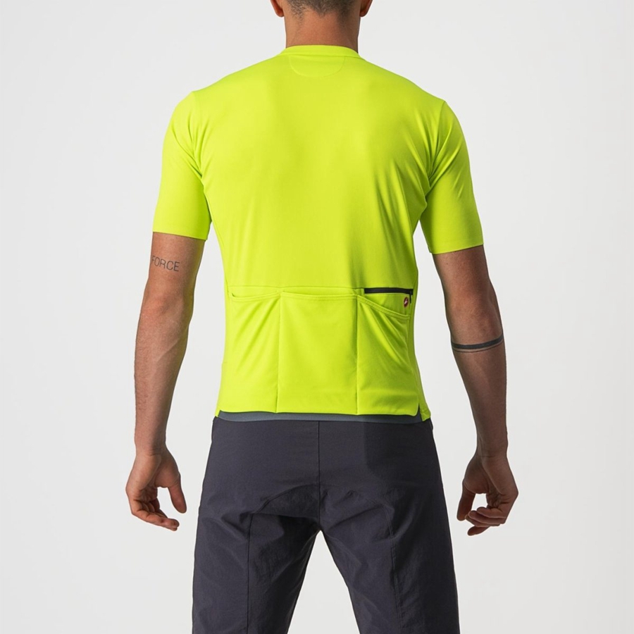 Castelli UNLIMITED ALLROAD Men Jersey Light Green | 5934-SKQMY