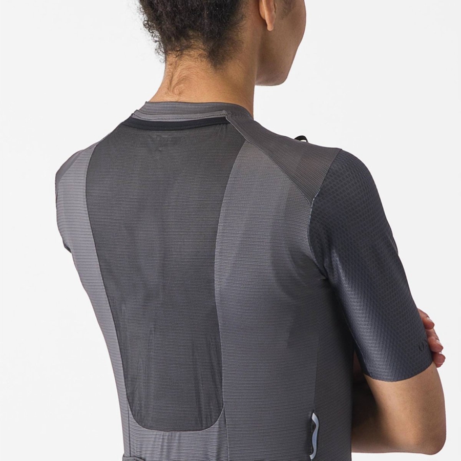 Castelli UNLIMITED PRO W Women Jersey Dark Grey | 4036-GSKNQ