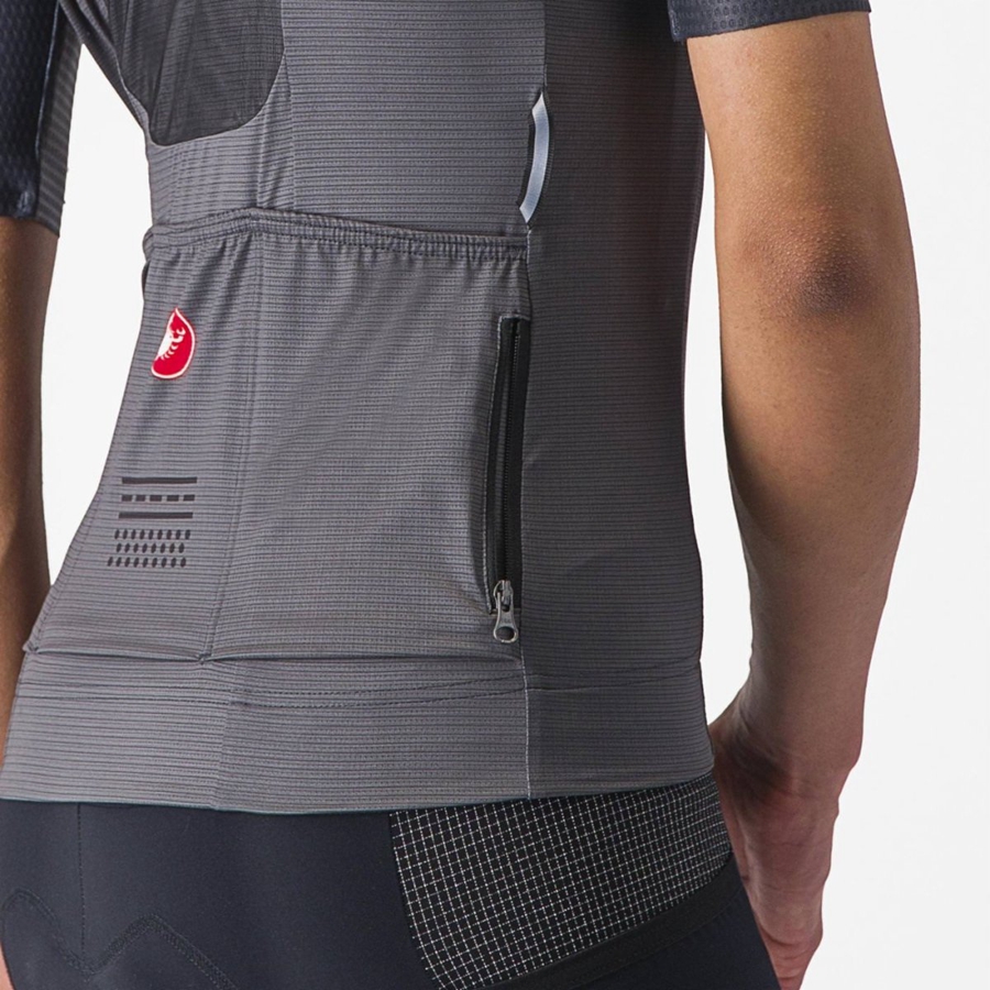 Castelli UNLIMITED PRO W Women Jersey Dark Grey | 4036-GSKNQ