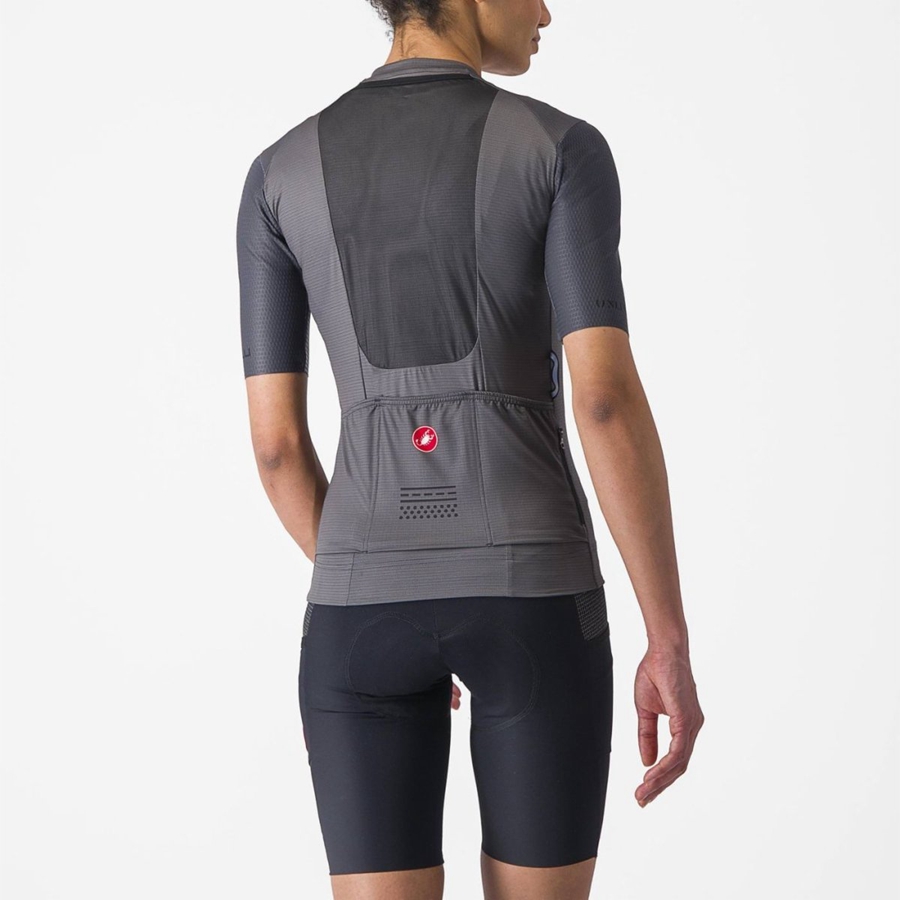 Castelli UNLIMITED PRO W Women Jersey Dark Grey | 4036-GSKNQ