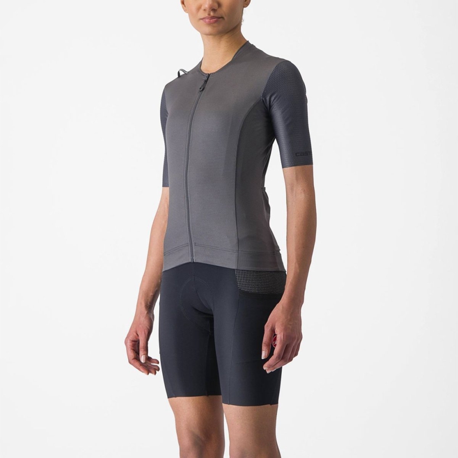 Castelli UNLIMITED PRO W Women Jersey Dark Grey | 4036-GSKNQ