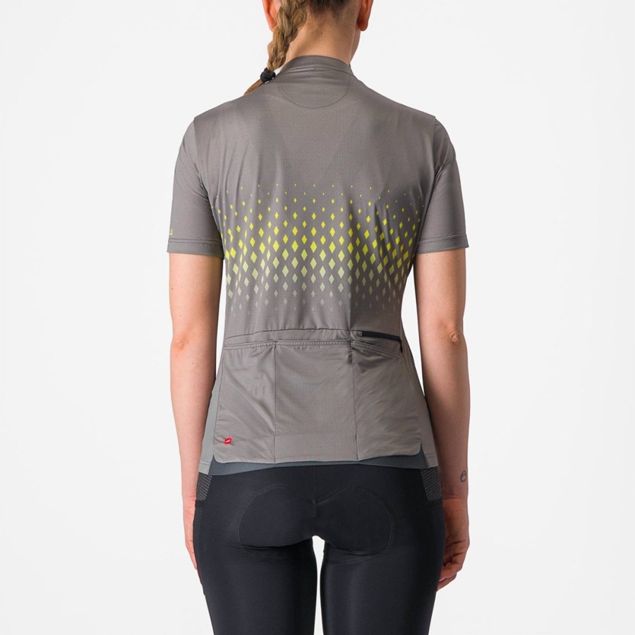 Castelli UNLIMITED SENTIERO 3 Women Jersey Grey | 4702-JYOTM