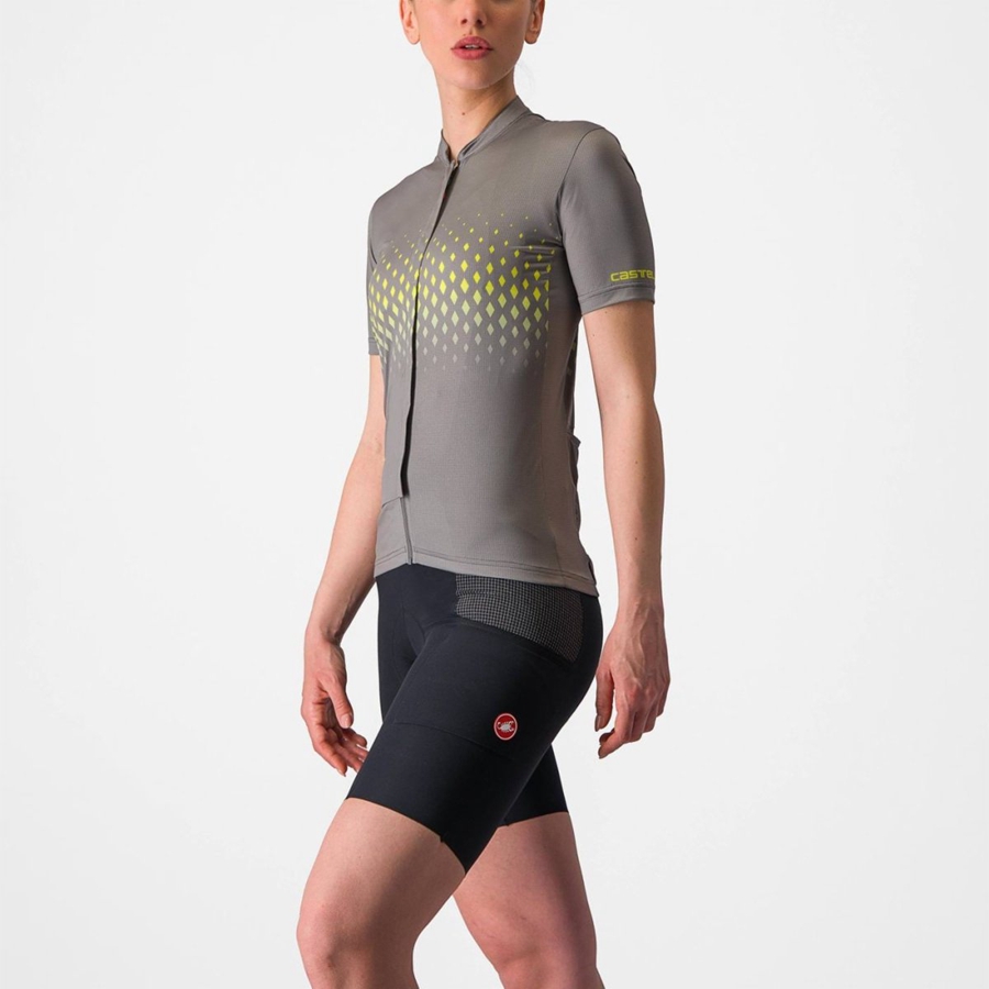 Castelli UNLIMITED SENTIERO 3 Women Jersey Grey | 4702-JYOTM