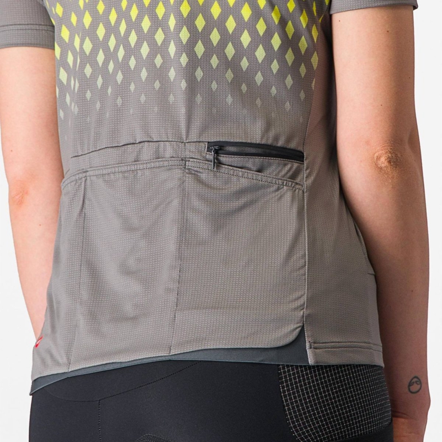 Castelli UNLIMITED SENTIERO 3 Women Jersey Grey | 4702-JYOTM