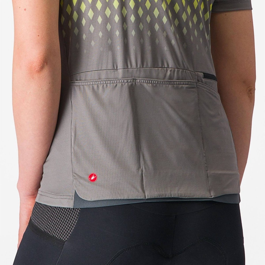 Castelli UNLIMITED SENTIERO 3 Women Jersey Grey | 4702-JYOTM