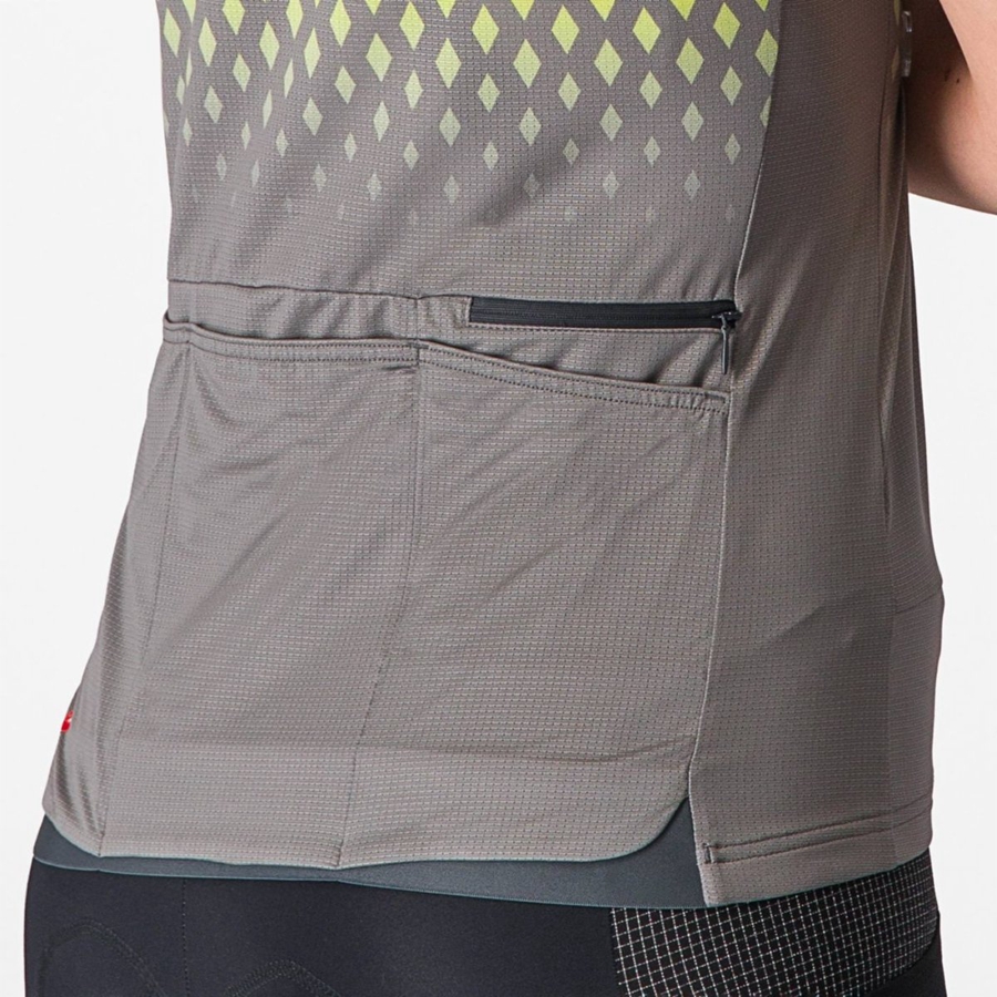 Castelli UNLIMITED SENTIERO 3 Women Jersey Grey | 4702-JYOTM