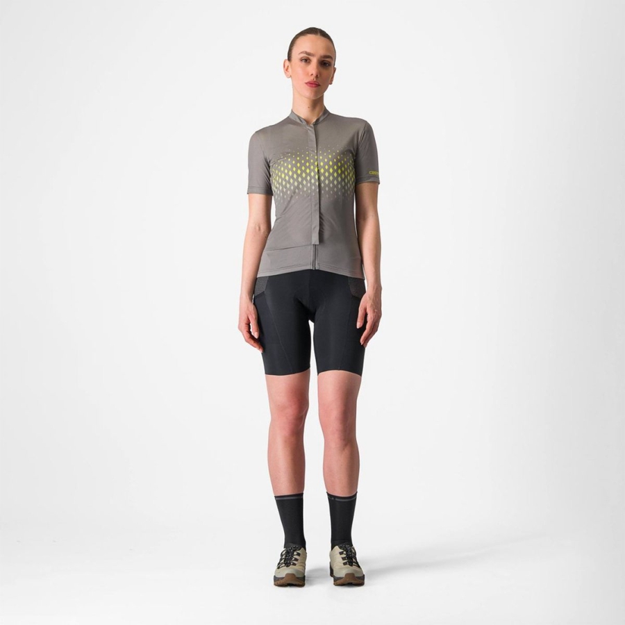 Castelli UNLIMITED SENTIERO 3 Women Jersey Grey | 4702-JYOTM