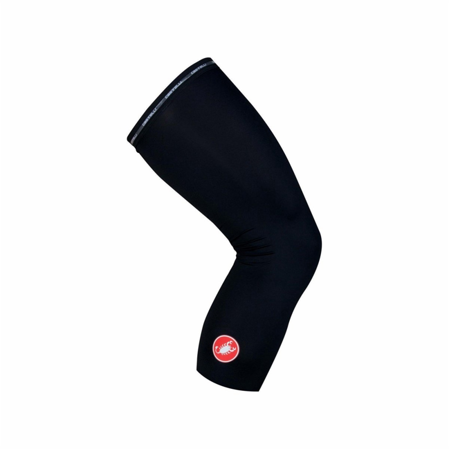 Castelli UPF 50+ LIGHT KNEE SLEEVES Men Leg Warmer Black | 4762-YQIJX