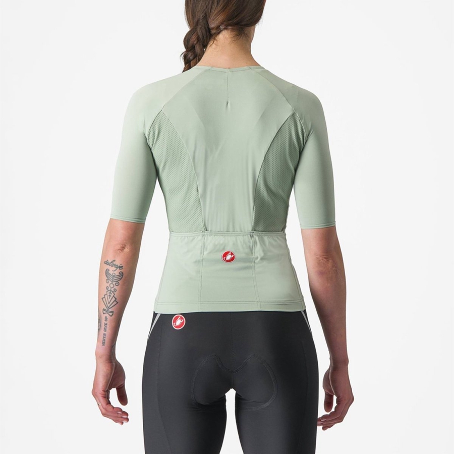 Castelli VELOCISSIMA 2 Women Jersey Green / Blue | 4032-NCLED