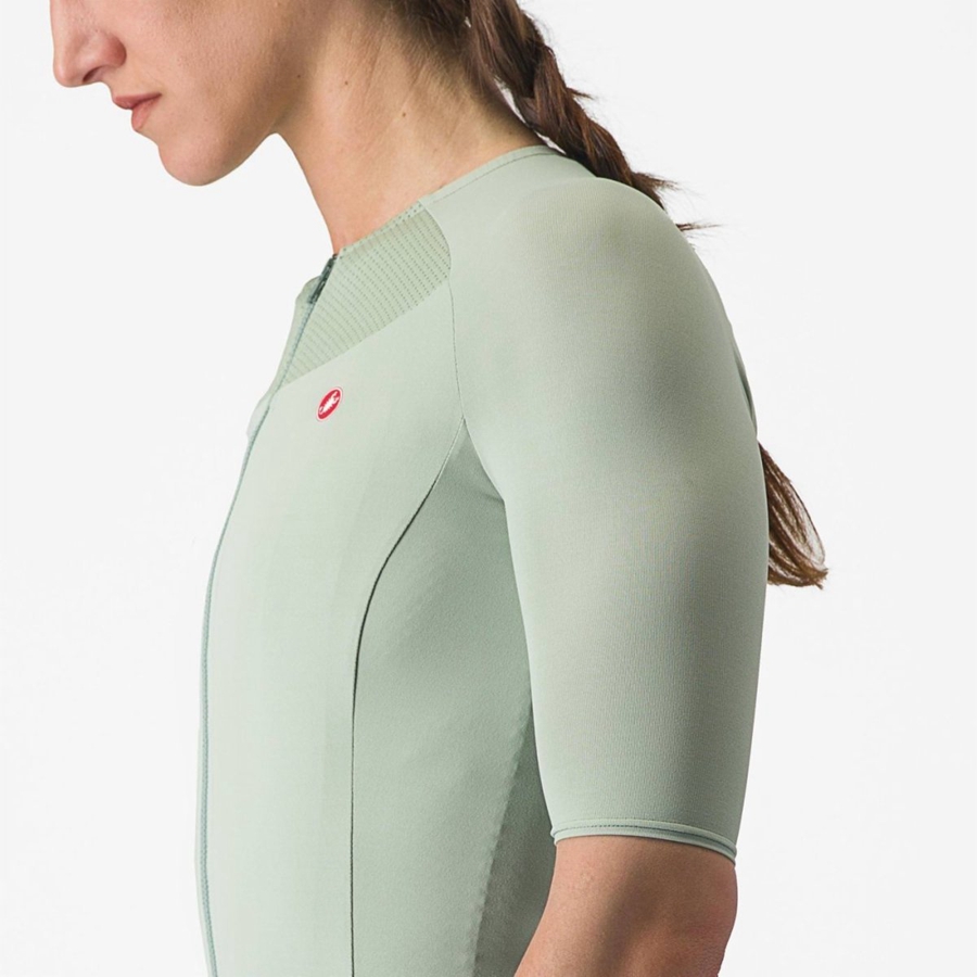 Castelli VELOCISSIMA 2 Women Jersey Green / Blue | 4032-NCLED