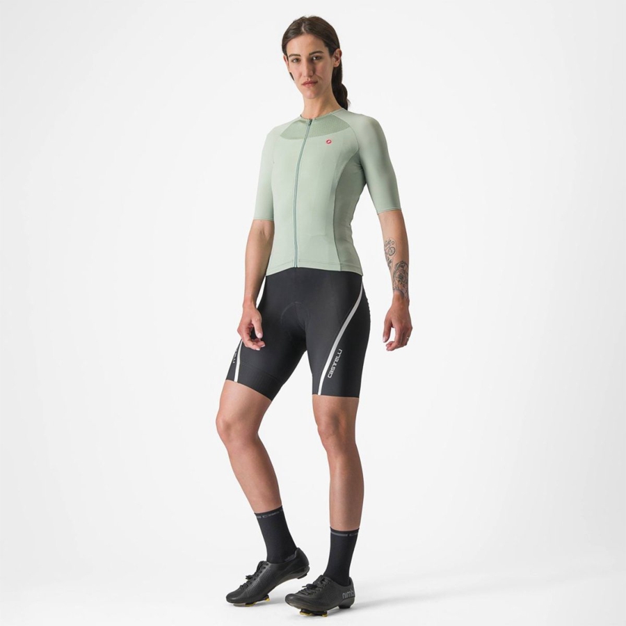 Castelli VELOCISSIMA 2 Women Jersey Green / Blue | 4032-NCLED