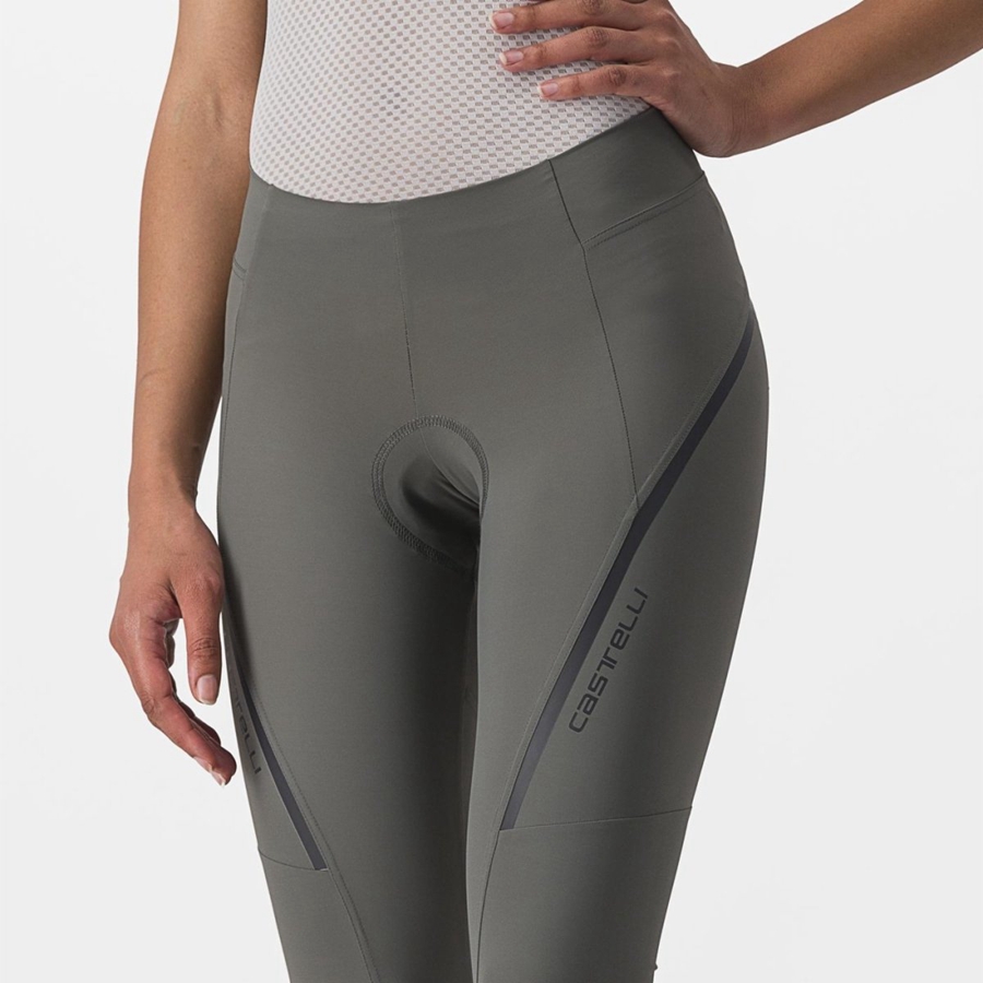 Castelli VELOCISSIMA 3 KNICKER Women Leggings Grey / Dark Grey | 7926-LOFJB