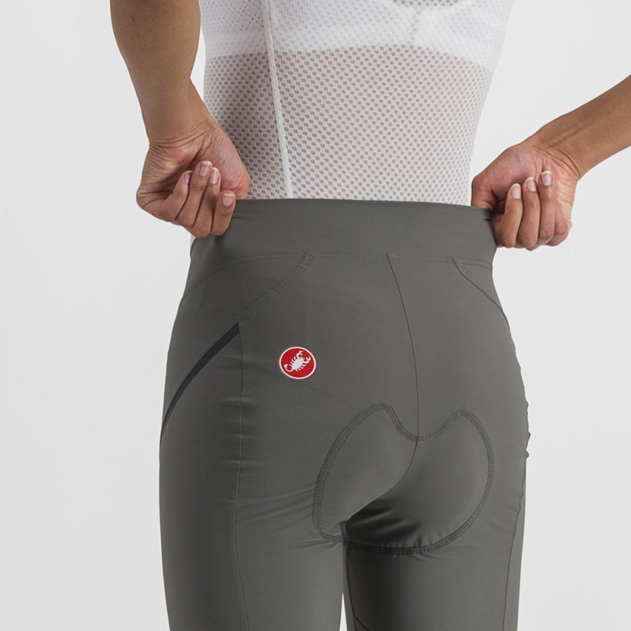 Castelli VELOCISSIMA 3 KNICKER Women Leggings Grey / Dark Grey | 7926-LOFJB