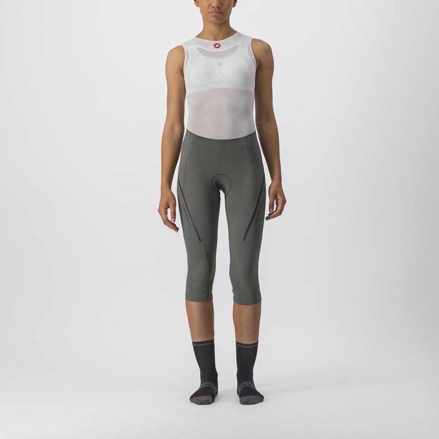 Castelli VELOCISSIMA 3 KNICKER Women Leggings Grey / Dark Grey | 7926-LOFJB