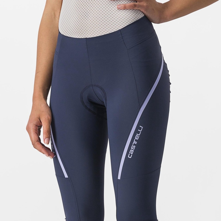 Castelli VELOCISSIMA 3 KNICKER Women Leggings Blue / Purple White | 4983-ZHGMF