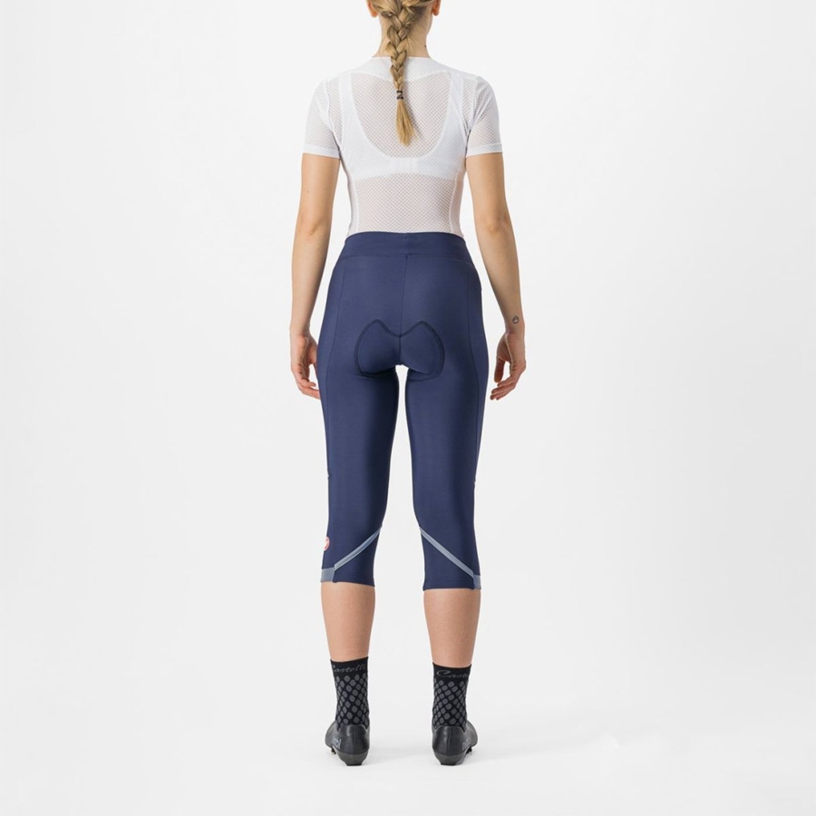 Castelli VELOCISSIMA THERMAL KNICKER Women Leggings Blue / Silver | 8604-EYJTW