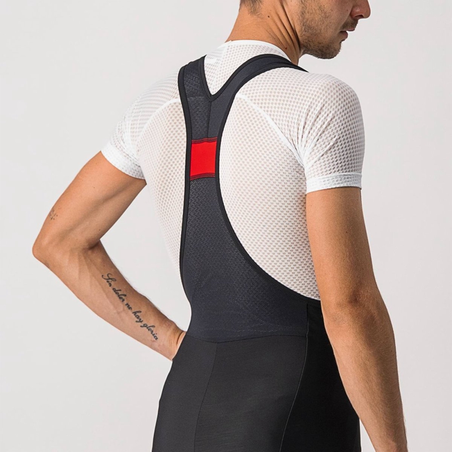 Castelli VELOCISSIMO 5 Men Bib Tights Black / Silver | 6518-TPBYC