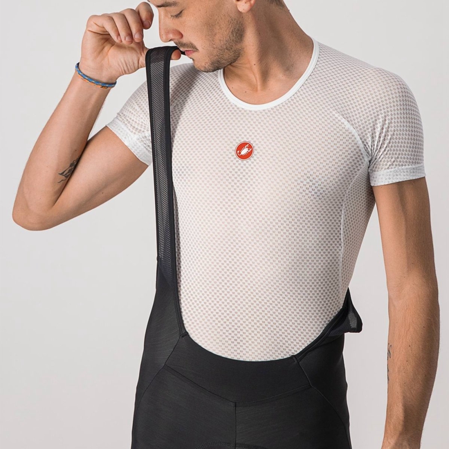 Castelli VELOCISSIMO 5 Men Bib Tights Black / Silver | 6518-TPBYC