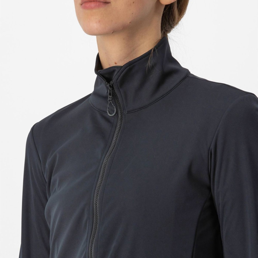 Castelli VENTO TRAIL Women Jackets Black | 7293-EBFUS