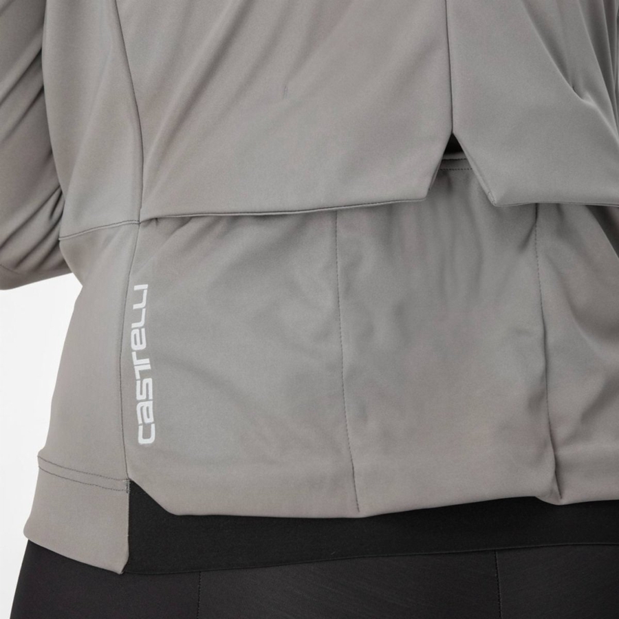 Castelli VENTO TRAIL Women Jackets Grey | 6143-SNOMX