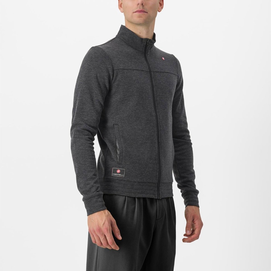 Castelli VIGORELLI TRACK Men Casual Dark Grey | 2718-JABGN